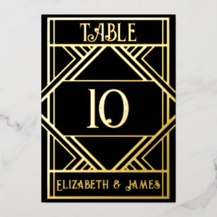 Art Deco Table Number