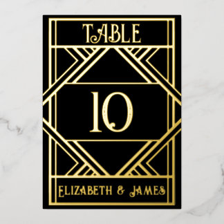 Art Deco Table Number