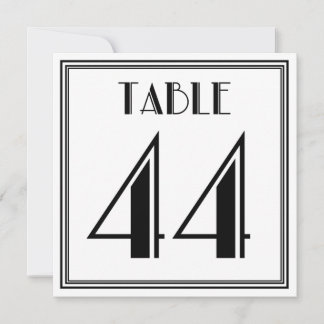 Art Deco Table Number 44