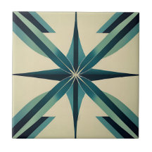 Art Deco Teal Star