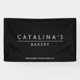 Art Deco Text Bakery, Cafe, Shop Banner