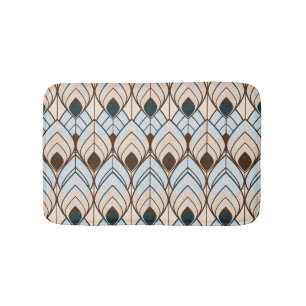 Art Deco: Textured Seamless Ornament. Bath Mat
