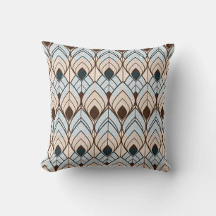 Art Deco: Textured Seamless Ornament. Cushion
