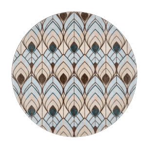 Art Deco: Textured Seamless Ornament. Cutting Board