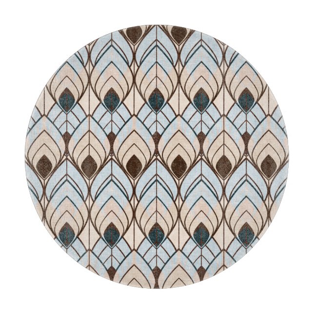 Art Deco: Textured Seamless Ornament. Cutting Board (Front)