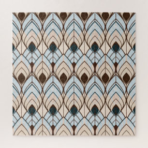 Art Deco: Textured Seamless Ornament. Jigsaw Puzzle