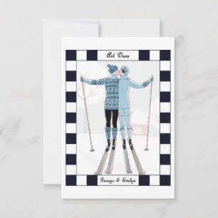 Art Deco Thank You Card