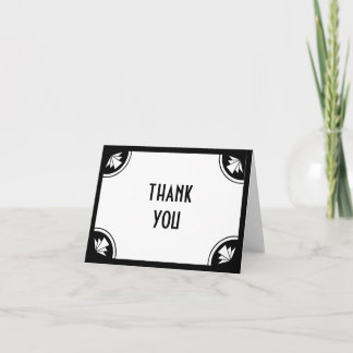 Art Deco Thank You Card
