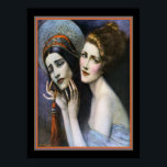 Art Deco Theater Cover by W.T. Benda ca. 1922 Poster<br><div class="desc">Wladyslaw Theodor Benda Art Deco Theater Magazine Cover  October 5,  1922</div>