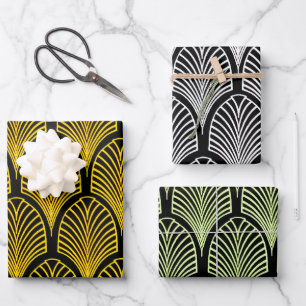 Art Deco themed gift wrap for special occasions