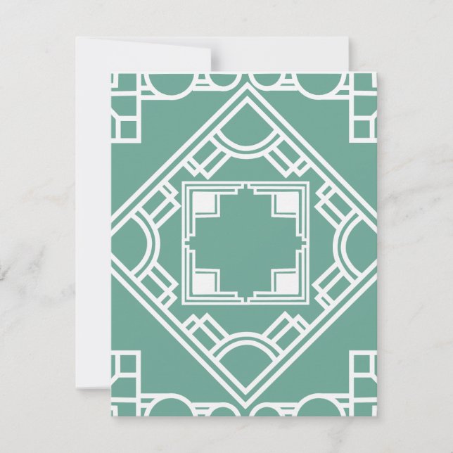 Art Deco Tile  Card (Front)