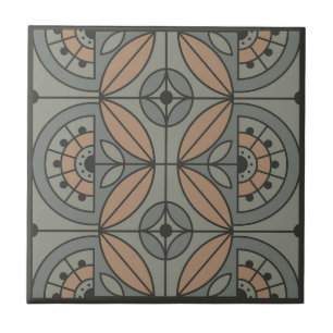 Art Deco Tile Floral (stone creek and sandal)