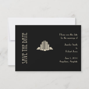 Art Deco Tower Ray Save the Date
