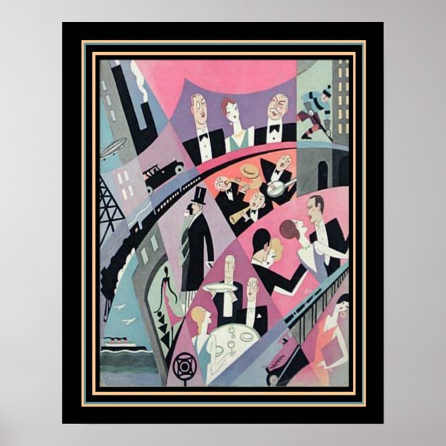 Art Deco Travel/Entertainment Print 16x20 (Front)