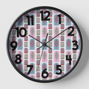 Art Deco Trees  Clock