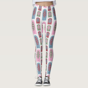Art Deco Trees  Leggings