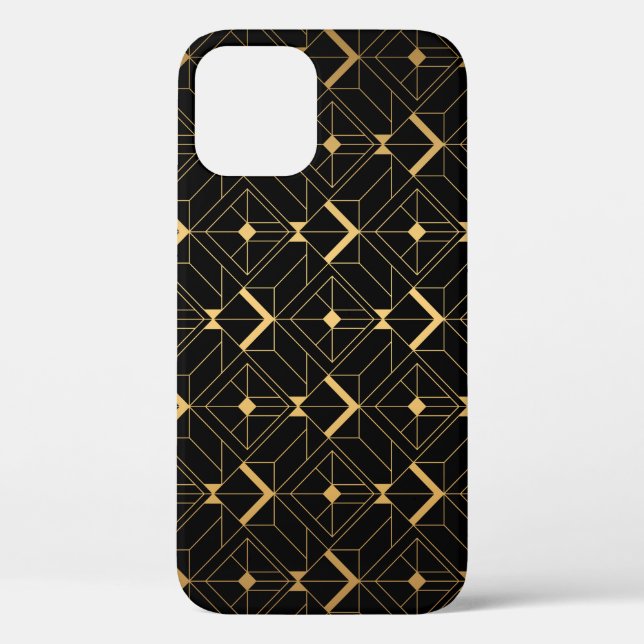 Art Deco Triangle: Luxury Pattern. Case-Mate iPhone Case (Back)