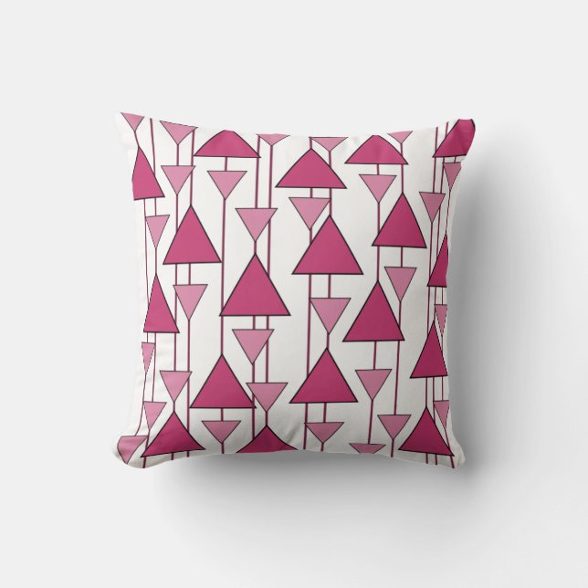 Art Deco Triangles  Cushion (Front)