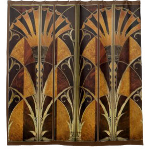 ART DECO TRYPTIK SHOWER CURTAIN
