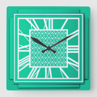 Art Deco, turquoise / peacock