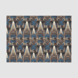Art Deco UFO Tissue Paper