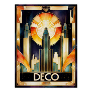 Art Deco Urban Poster