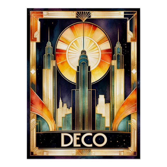 Art Deco Urban Poster (Front)