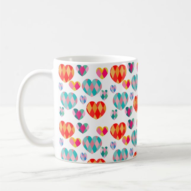Art Deco Valentine's Coffee Mug (Left)