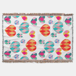 Art Deco Valentine's Throw Blanket