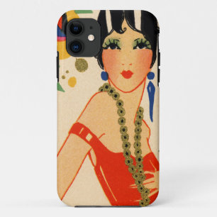 Art Deco Vamp, 1920s Flapper iPhone 11 Case