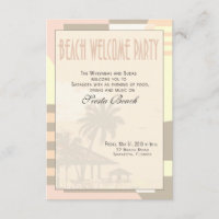 Art Deco Vintage Beach Welcome Party | blush