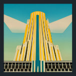 Art Deco Vintage Building Poster 2<br><div class="desc">Art Deco Vintage Building Poster</div>