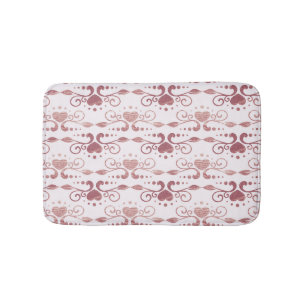 Art deco, vintage elegant wallpaper. bath mat