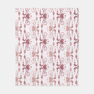 Art deco, vintage elegant wallpaper. fleece blanket