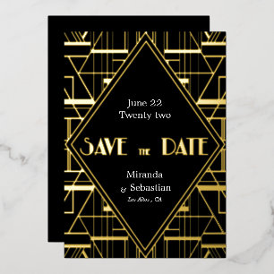 Art Deco Vintage Gatsby Save the Date