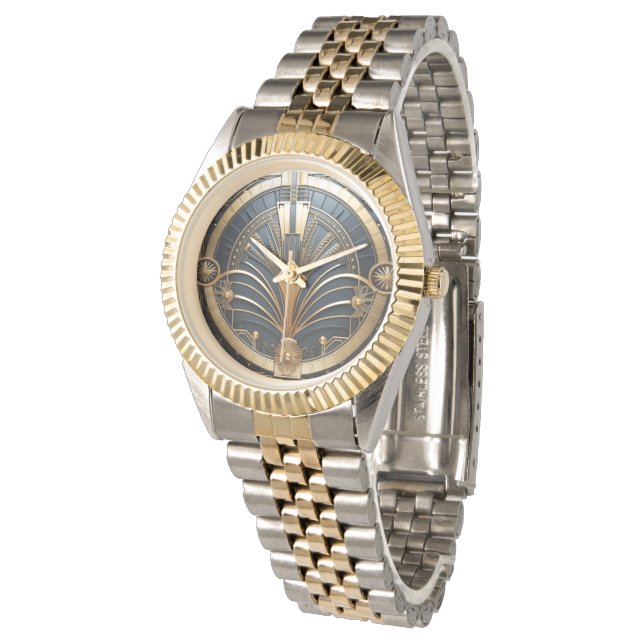 Art Deco Vintage Geometric Elegant Watch (Angled)