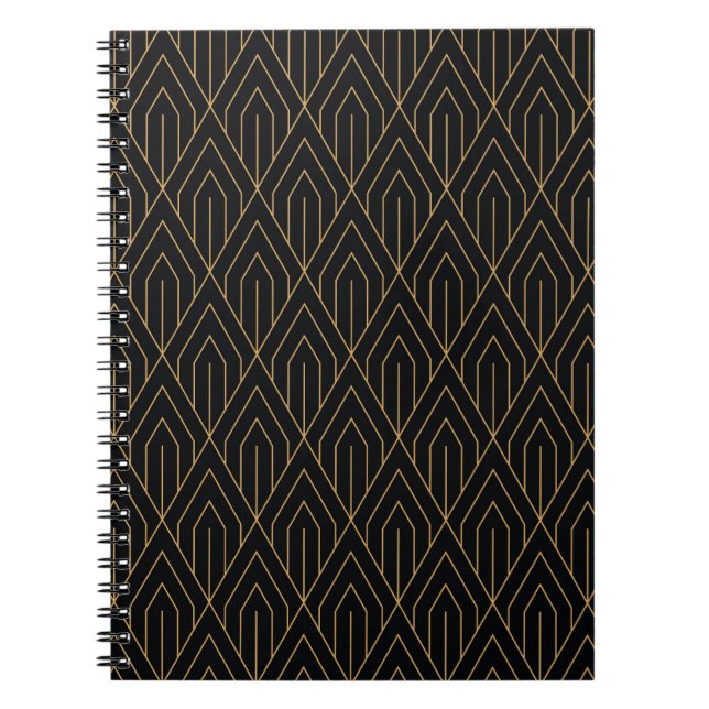 Art Deco: vintage geometric wallpaper. Notebook (Front)