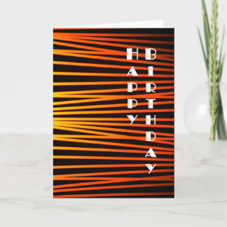 Art Deco Vintage Happy Birthday Card