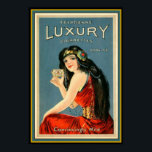 Art Deco Vintage Luxury Cigarette Ad 13 x 19 Poster<br><div class="desc">Nice vintage advertisement for Luxury cigarettes.</div>