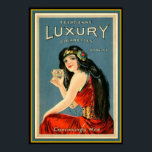 Art Deco Vintage Luxury Cigarette Ad 13 x 19 Poster<br><div class="desc">Nice vintage advertisement for Luxury cigarettes.</div>