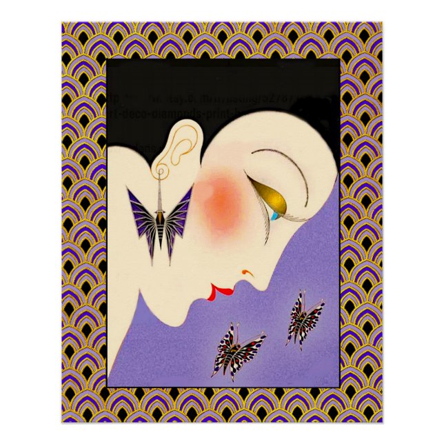  Art Deco Vintage Magazine Cover poster. Poster (Front)