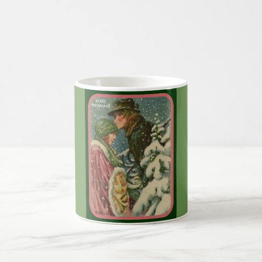 Art Deco Vintage Merry Christmas Mug