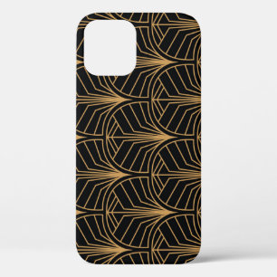 Art Deco, vintage minimalistic pattern. iPhone 12 Case