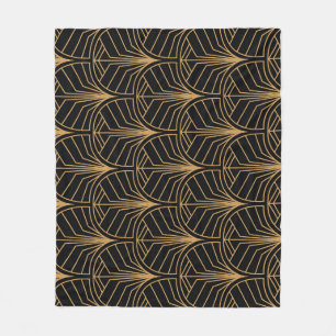 Art Deco, vintage minimalistic pattern. Fleece Blanket