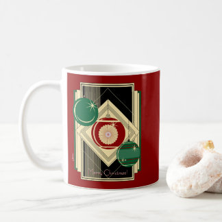 Art Deco Vintage Ornaments Christmas  Coffee Mug
