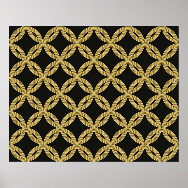 Art Deco vintage pattern. decoration ornament.  (Front)