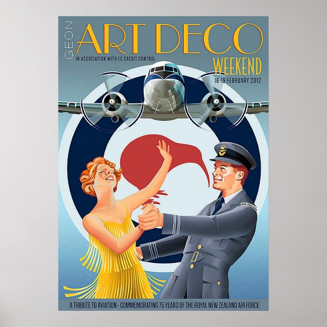 Art deco vintage poster (Front)