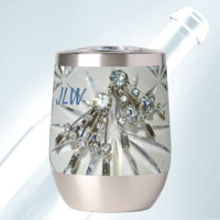 Art Deco Vintage Rhinestone with Initials