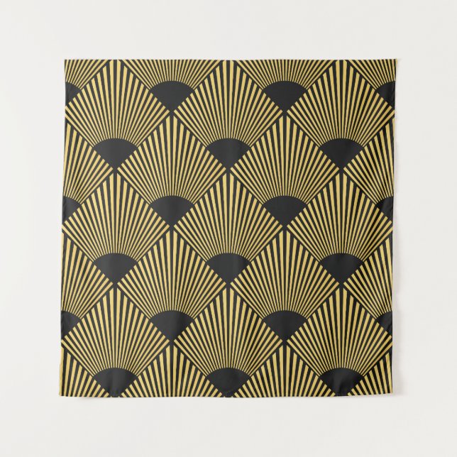 Art Deco Vintage Seamless Pattern Tapestry (Front)