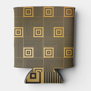 Art Deco Vintage Wallpaper Pattern Can Cooler